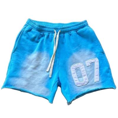 China Raw Hem Acid Wash Faded Plain Fleece Joggers Shorts The Ultimate Streetwear Essential for sale