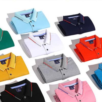 China Polyester/Cotton Fabric Custom Polo Shirts for Embroidery Logo Golf T-shirts for sale