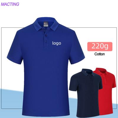 China Custom Sublimation Men's Polo Shirt 100% Cotton Office Uniforms Design Plus Size Unisex for sale