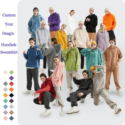 China 360Grams Oversized Pullover Zip Up Hoodie Sweatshirt For Men Women for sale