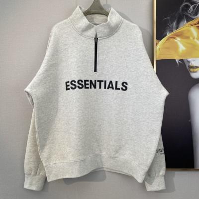 China Männer übergroße Zip-up Hoodie Solid Casual Unisex Baumwolle Drop Schulter Sweatshirt zu verkaufen