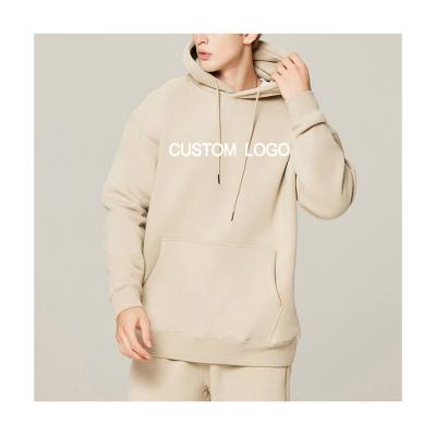 China 350G-700G Cotton French Terry Fleece Hooded Sweatshirt Men'S Oversized Loose Drop Shoulder for sale