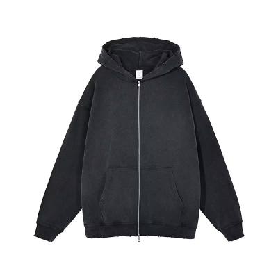 Chine Hommes unisexe pullover surdimensionné sweat-shirt avec capuche pour les personnes en détresse sweat avec capuche à vendre