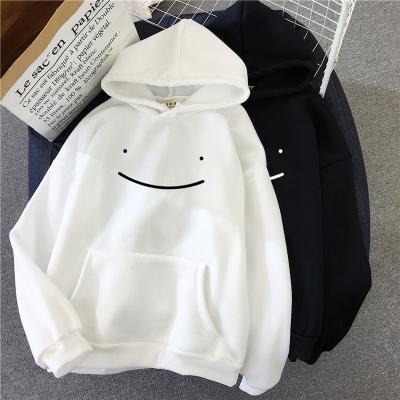 China polyester hoodie sweatshirts voor sublimatie Print Smile Face Vrouwen Casual Sporty Hoodie Unisex Te koop