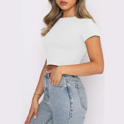 Κίνα 2023 Custom Ladies Girls Crop Tops T-shirt Μέθοδοι εκτύπωσης ψηφιακή εκτύπωση ή άλλη προς πώληση