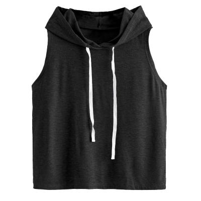 China Relaxed Breathable Sleeveless Hooded Tank Tops for Women's Summer Workout by MACTING for sale