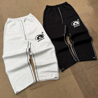 Κίνα Προσαρμοσμένα 500 Gsm Γαλλικά Terry Wide Leg Sweatpants Βραβεία Ρυθμίσιμο Drawstring Cuff Baggy Track παντελόνια για άνδρες προς πώληση