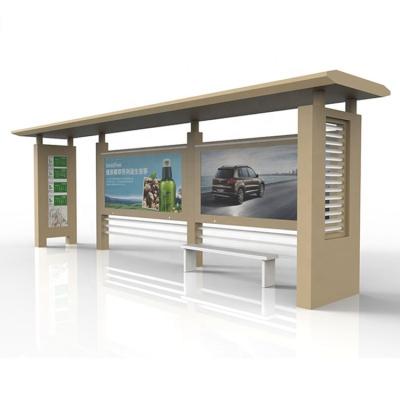 China China Outdoor Professional Waterproof Metal City Furniture Waiting Bus Shelter Factory for sale