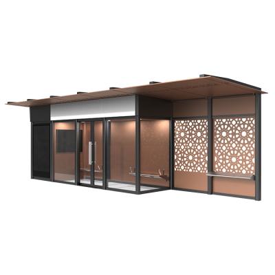 China City Furniture Outdoor Middle East Style Bus Stop Shelter Closed Air-Conditioned View - UAE Case for sale