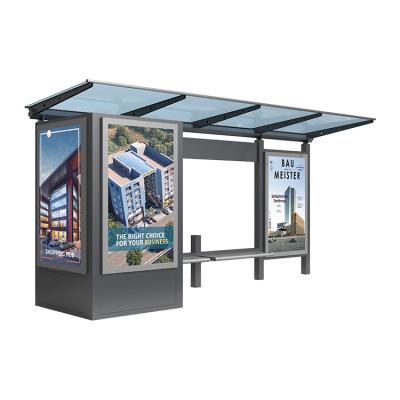 China Outdoor City Street Furniture Hot Dip Galvanized Sheet Dawn With Kiosk for sale