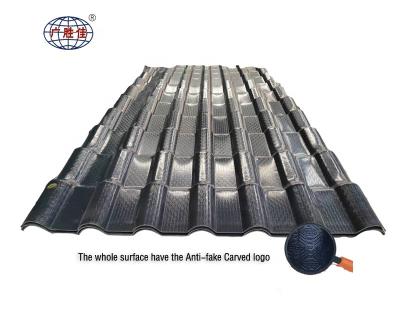 China New Modern Building Material Calcium Silicon Antique Building Tile Roof With ASA High Quality Resistance Film Life 50 Years for sale