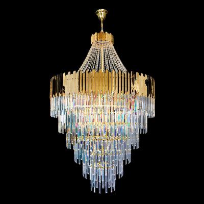 China Hot Selling Quality Raw Material Baccarat Style K9 Customization Made Hotel Crystal Lighting Indoor Modern Chandelier for sale