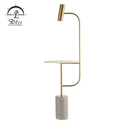 China Modern European Home Decoration Metal Glass Gold Standing Floor Lamp for sale