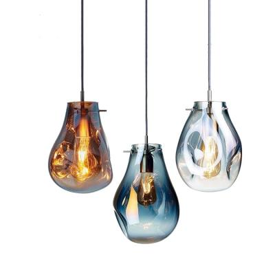 China Residential American Modern Design Glass Home Restaurant Chandelier Pendant Lighting for sale