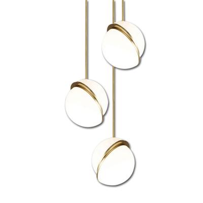 China Modern Contemporary Modern Acrylic Iron Hanging Chandelier Lighting E27 Pendant Lamp for sale