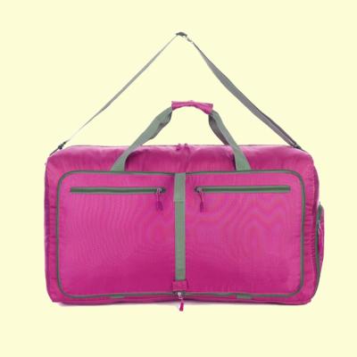 China High Capacity Logo Fashion Customized Duffel Bags Gym Women Pink Waterproof Sports Travel Bag for sale