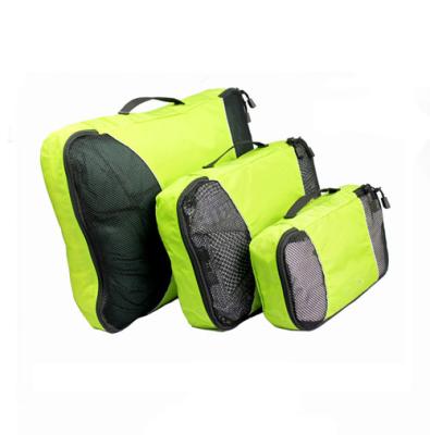 China Wholesale Personal Packing Cubes Fashion 3 Pcs Compression Luggage Baggage Organizers Lightweight And Convenient Travel Bag Personal Packing Organizer for sale