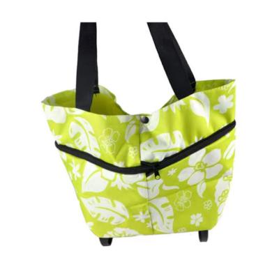 China Cheap Promotional Collapsible Shopping Bag Folding With Wheels for sale