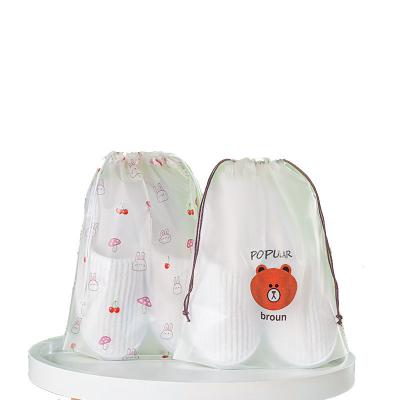 China Hot custom logo BIODEGRADABLE tending PLA eco-friendly plastic waterproof drawstring bag for sale