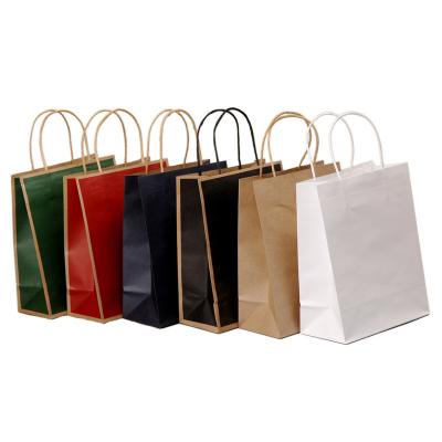 China Recyclable And Eco - Friendly Full Color Custom Kraft Paper Bag For Take Away Food Packaging for sale