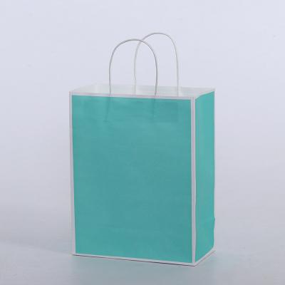 China Wholesale High Quality Cheap Price Recyclable And Eco-friendly Kraft Paper Handle Colored Paper Bag For Packaging for sale