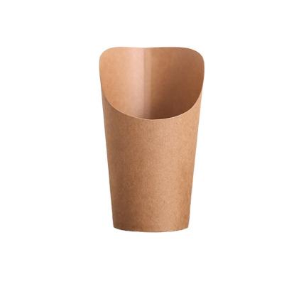 China Disposable Potato Chips Ice Cream Paper Container Scoop Cups For French Fries Puff Eggs for sale