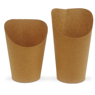 China Disposable Snack Grade Paper Cup Disposable Packaging French Fries Holder Custom Paper Cup for sale