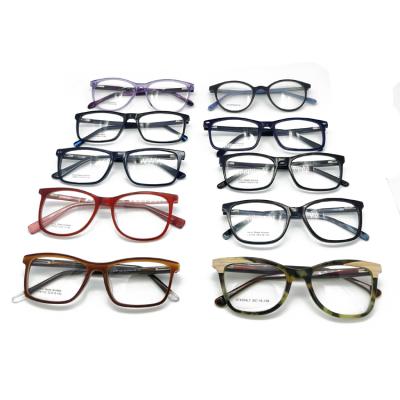 China Low Cost Cost Effective Wholesale Randomly Offer Oculos Monturas De Acetato Optical Glass Acetate Glasses Frame for sale