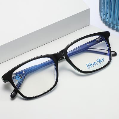 China Acetate Optical Frames New Arrival Computer Glass Light Blue Other Hot Selling Acetate Man Eyeglass Eyewear Eyewear for sale