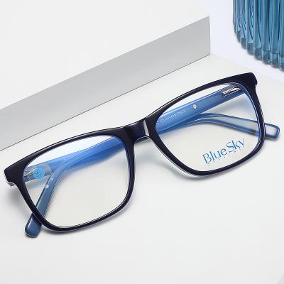 China High Quality Acetate Glass Able Eye Monocle Optical Frames Acetate Metal Eyeglasses Original Optical Fashion Spectacle Optique for sale