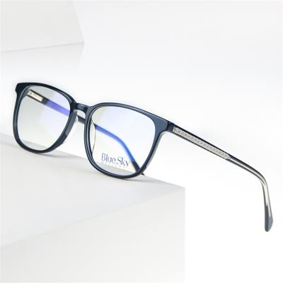 China Demo Lenses Acetate Frames Optical Eyeglasses Armazones De Lentes Women Men Retro Acetate Optical Frames for sale