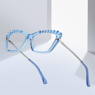 China For Fashion CP Cateye Light Filter Optical Frames Blue Glass Eye Glasses Reading Glasses for sale