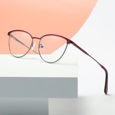 China Multi Colored Metal Optical Frames Stock Ready Glasses Reading Glasses Eye Glasses for sale