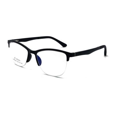 China New Optical Frames Fashion Hard Half Rim Ready Stock Eye Ultem Model Eyewear Frames for sale