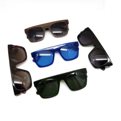 China Professional UV Blocking Manufacturer Square Acetate Frames Glass Sunglasses for sale