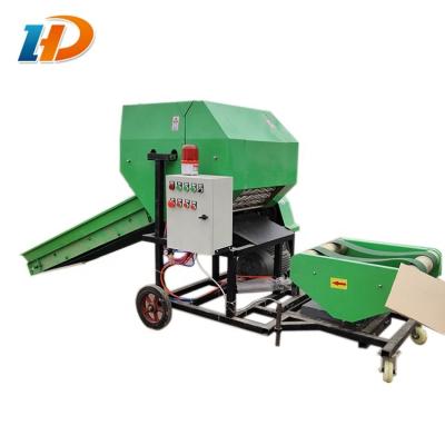 China Automatic Hay Corn Stalk Silage Baler Bundled Film Round Bale Machine for sale