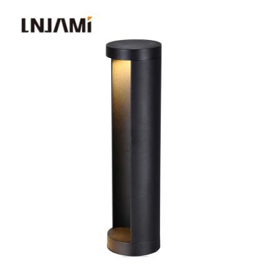 China 15W Outdoor Modern LANDSCAPE Bollard LED Landscape Lawn Light Yard Lawn Pathway Garden Post Lamp for sale