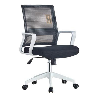 China Modern Home Office Furniture White Ergonomic Mesh Swivel Mesh Chair New Design Office Computer Desk Rotating Executive Chairs for sale