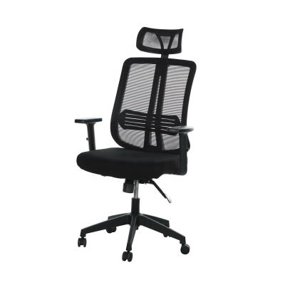 China Ergonomic Fabric Armrest Swivel Reclining Chair With Headrest For Home Office Use Computer Swivel Black Mesh Office Chair for sale