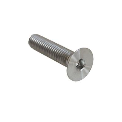 China High Strength Aluminum DIN7991 M8x35 Socket Countersunk Hex Head GR5 Titanium Bolts Screws For Sports Product for sale