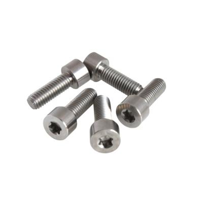 China Bicycle Head Cap GR5 Ti-6al-4v Corrosion Resistance DIN912 TX M6 Torx Socket Titanium Bolts Titanium Screws for sale