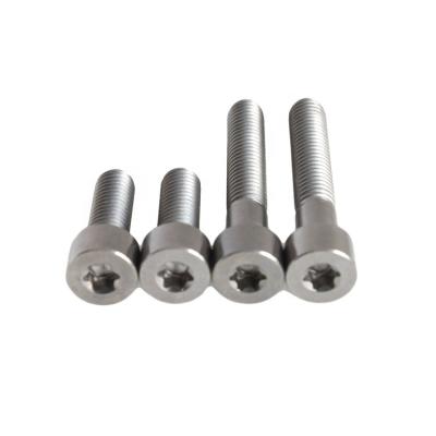 China Bicycle Head Cap GR5 Ti-6al-4v Corrosion Resistance DIN912 TX M4 Torx Socket Titanium Bolts Titanium Screws for sale