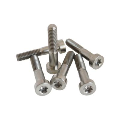 China Bicycle Corrosion Resistance DIN7984 TX M5 Thin Head Cap GR5 Ti-6al-4v Torx Socket Titanium Bolts Titanium Screws for sale