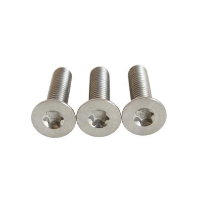 China High Strength Bicycle Torx Socket Countersunk Titanium Head T40 DIN7991 M8x20 GR5 Ti-6al-4v Bolts for sale