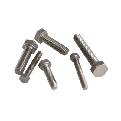 China HEX GR1 GR2 TA1 TA2 Corrosion Resistance DIN933 M8 Titanium Hex Head Screws For Industry for sale