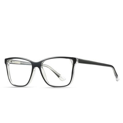 China Wholesale M-2015 Taizhou Super Light Glass Fashion Glass Frame Men Square Reading Glasses TR+CP for sale