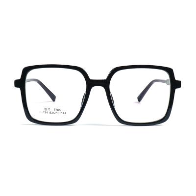 China Latest super light hot selling oversized square glasses vintage computer glass frames L-134 cheap super light optical glass frame tr90 for sale