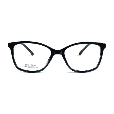 China L-067 fashion super light popular hot selling custom made glasses frame tr90 wholesale price glass super light frame for sale