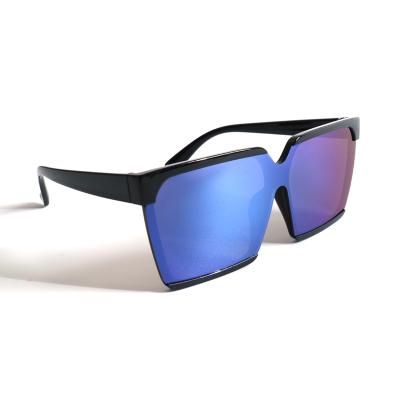 China 2245 Big Frame Anti-blue And Anti-ultraviolet Sunglasses With Coating Spectacle Lens Men's One-Piece Sunglasses for sale