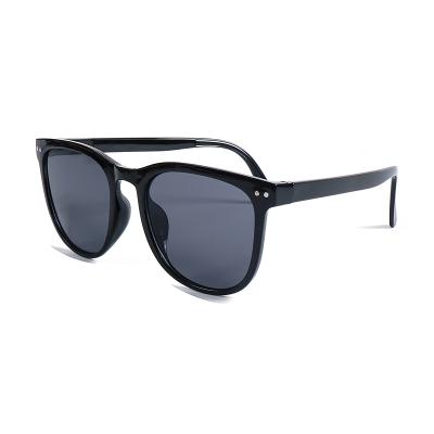 China 2305 Anti-blue and anti-ultraviolet men and women's oversized round sunglasses made in Taizhou UV400plastic fashion sunglasses sunglasses for sale